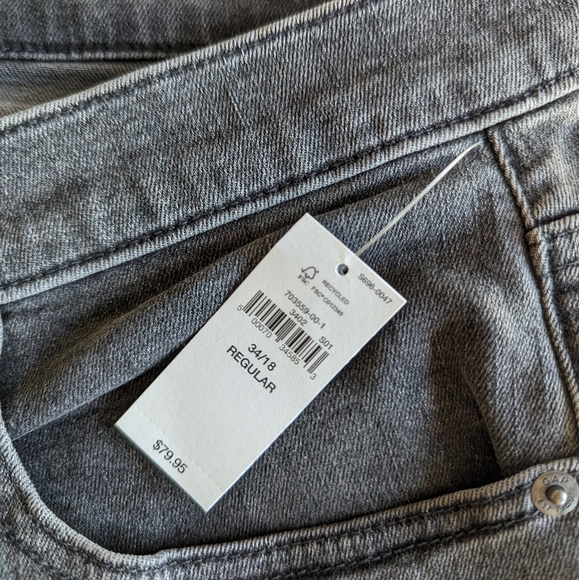 Women's gap 34 grey wash denim cropped ankle skinny jeans - Picture 2 of 9